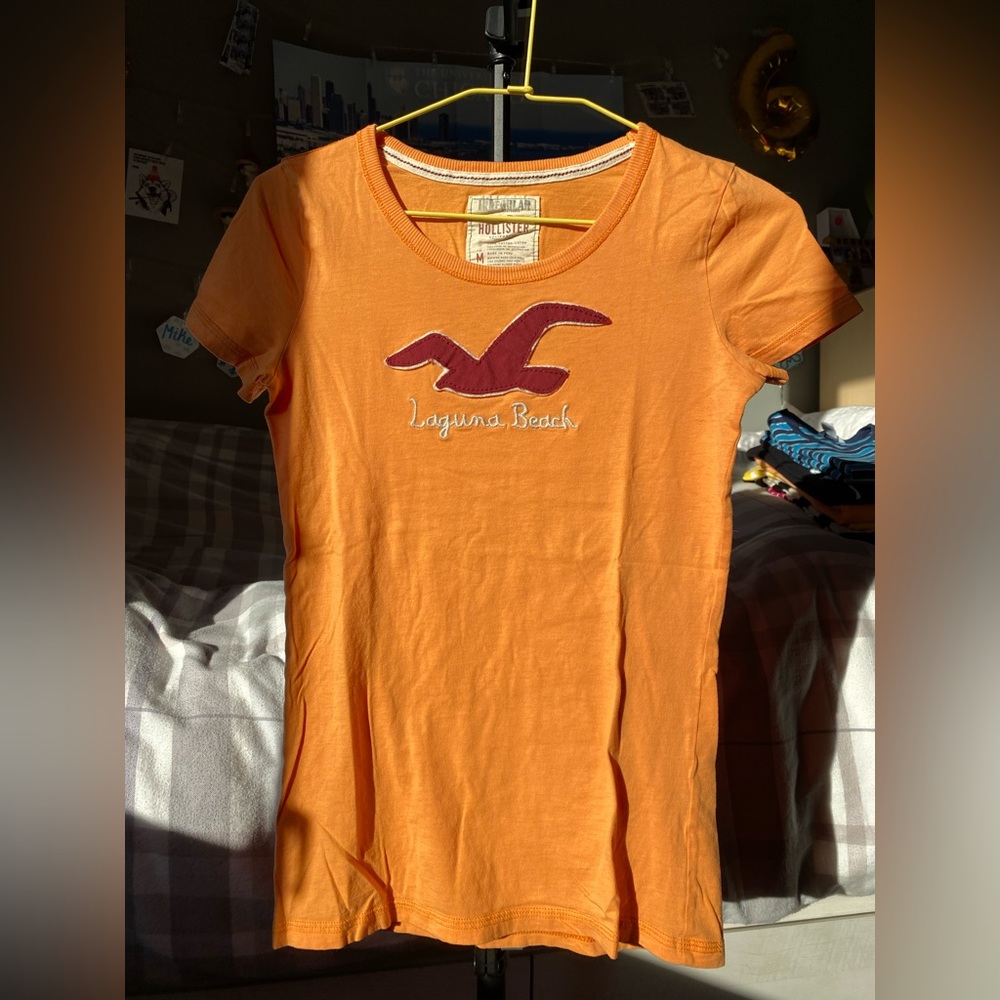 Hollister Women's Top (orange, M)